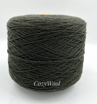 Пряжа 100%Merino, Zenga Baruffa, меринос,  цвет хаки